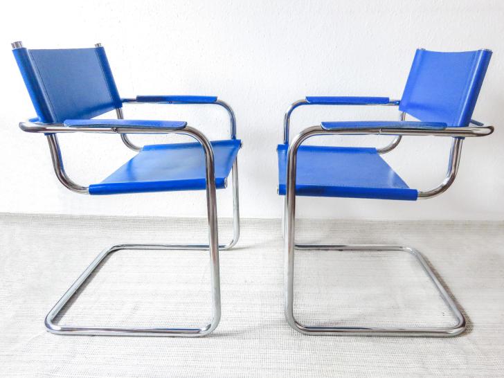 Chaises Bauhaus cuir